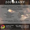 Vers- és Prózamondó Pedagógusok Műhelyének 200 Arany  című műsora KÜLSŐ HELYSZÍNEN!