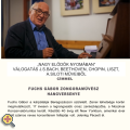 Fuchs Gábor zongoraművész „Nagy elődök nyomában" c. koncertje